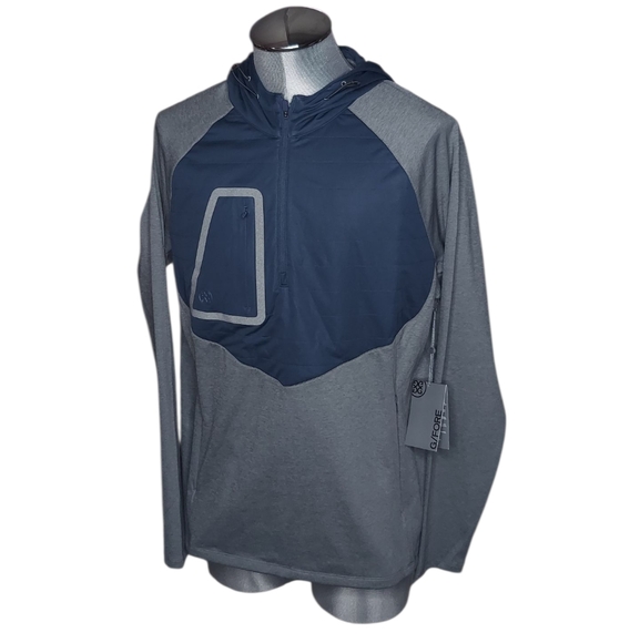 G/FORE Blue and Gray Performance Jacket - Picture 9 of 16
